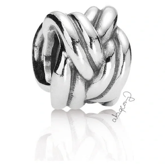 EUC Pandora 790484 Sterling Silver Forget-Me-Knot Charm - Picture 1 of 9